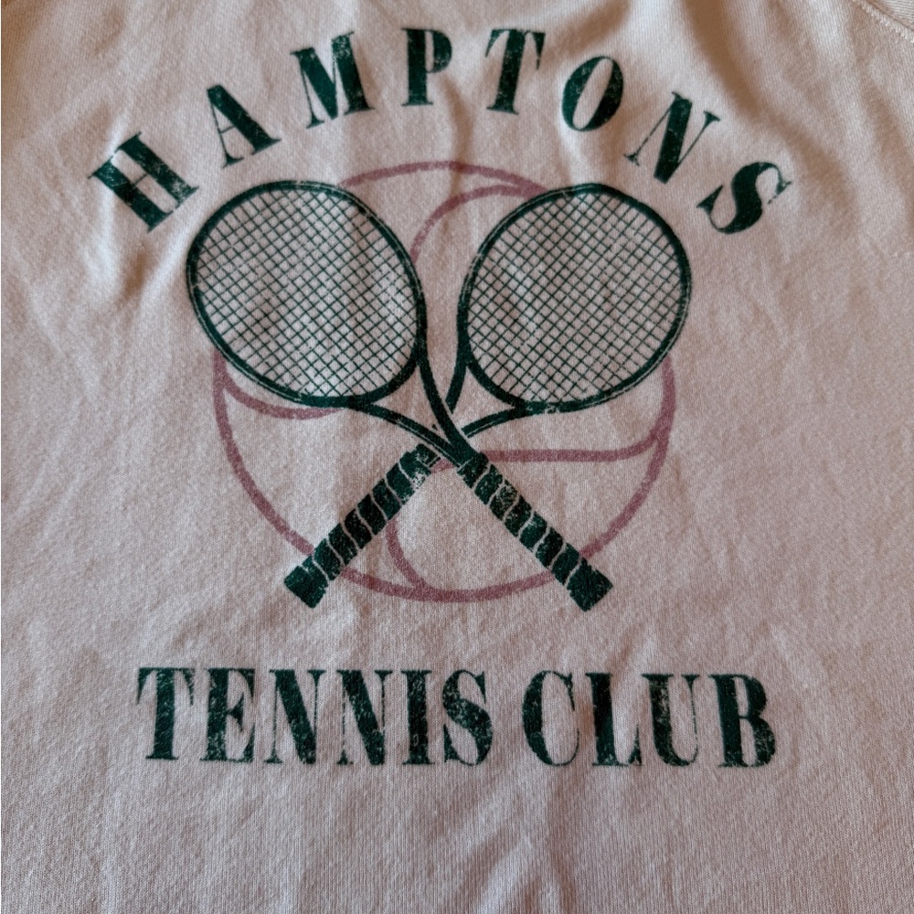 Refined Canvas Hamptons Tennis Club Graphic Top - Picture 10 of 12